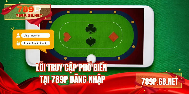 Lỗi truy cập phổ biến tại 789P đăng nhập